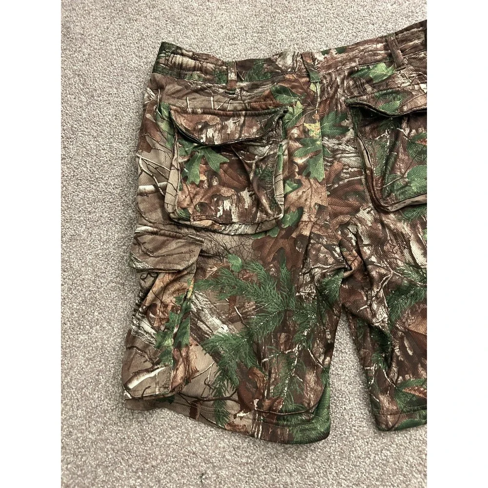 RedHead Cargo Shorts Mens M Camo Excellent Realtree Leaf Pattern Utility Outdoor
